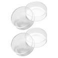 thumbnail image 2 of GOOHOCHY Transparent Glass Dessert Plates for Home Use Salad Trays with Unique Appearance 2 Pieces, 2 of 9