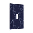 thumbnail image 3 of White Lightning Thunder Light Switch Cover Decorator Single Toggle Wall Plate 1-Gang Receptacle Outlet Decor, 3 of 7