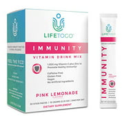 LifeToGo Immunity   Vitamin Drink Mix. Vitamin Stick Dietary Supplement with 30 Single Serve Packets Containing Elderberry, Vitamin C, Zinc, and More!