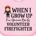 thumbnail image 4 of Inktastic Volunteer Firefighter Future Girls Girls Baby Bib, 4 of 4
