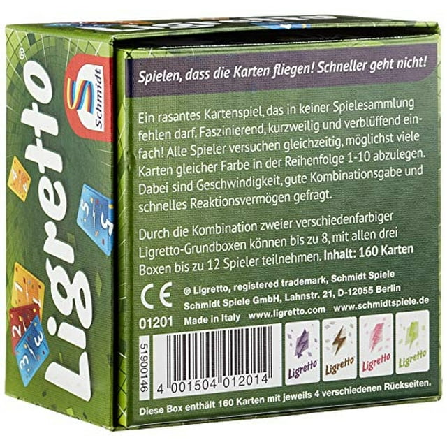 Juego de cartas Schmidt Spiele 1201 Green Ligretto