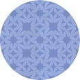 thumbnail image 1 of Ahgly Company Indoor Round Patterned Day Sky Blue Area Rugs, 4' Round, 1 of 6