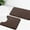 Brown, variant on Smiry Microfiber Bathroom Rugs 2 Piece Set, Soft Non-Slip Absorbent Bath Mat And U-Shaped Toilet Contour Rug (24"x20"+30"x20", Grey)