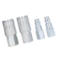 thumbnail image 1 of Air Coupler Plug Kit, Heat Treated Steel Structure Air Hose Quick Connect Fittings  For High  Air Tools, 1 of 8
