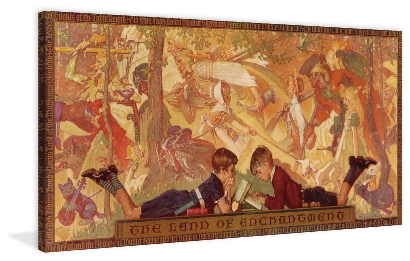 Marmont Hill Inc Marmont Hill 'The Land Of' by Curtis Painting Print on Canvas Small