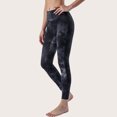 thumbnail image 4 of Pantalones de yoga color nude para primavera y verano, pantalones de fitness de yoga teñidos anudados con cintura alta y levantamiento de cadera para mujer, 4 of 6