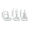 thumbnail image 3 of Yoga Poses Lady Statues, Collectible Figurine Sculpture Decoration Ornament for Home, Yoga Studio, Meditation Room Art Decor(White), 3 of 6