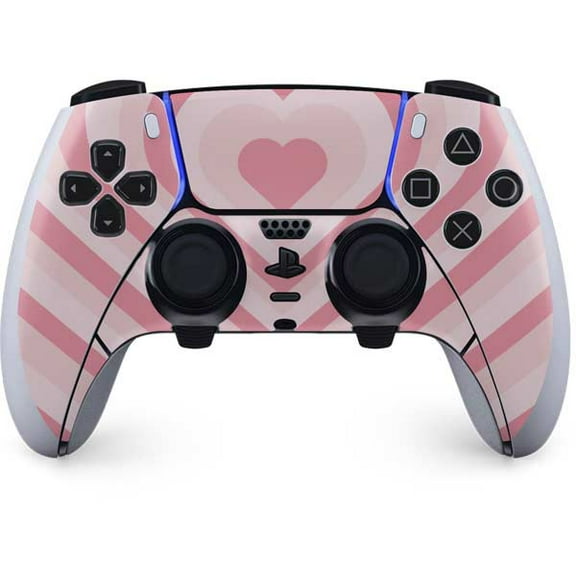 Skinit Pink Heart Pattern PS5 DualSense Edge Pro Controller Skin