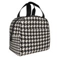 thumbnail image 2 of Easygdp Black and white houndstooth Bolsa Térmica Premium - Tela Oxford Impermeable, Gran Capacidad, Bolsillo Frontal, Unisex para Trabajo, Escuela, Actividades al Aire Libre y Picnics, 2 of 8