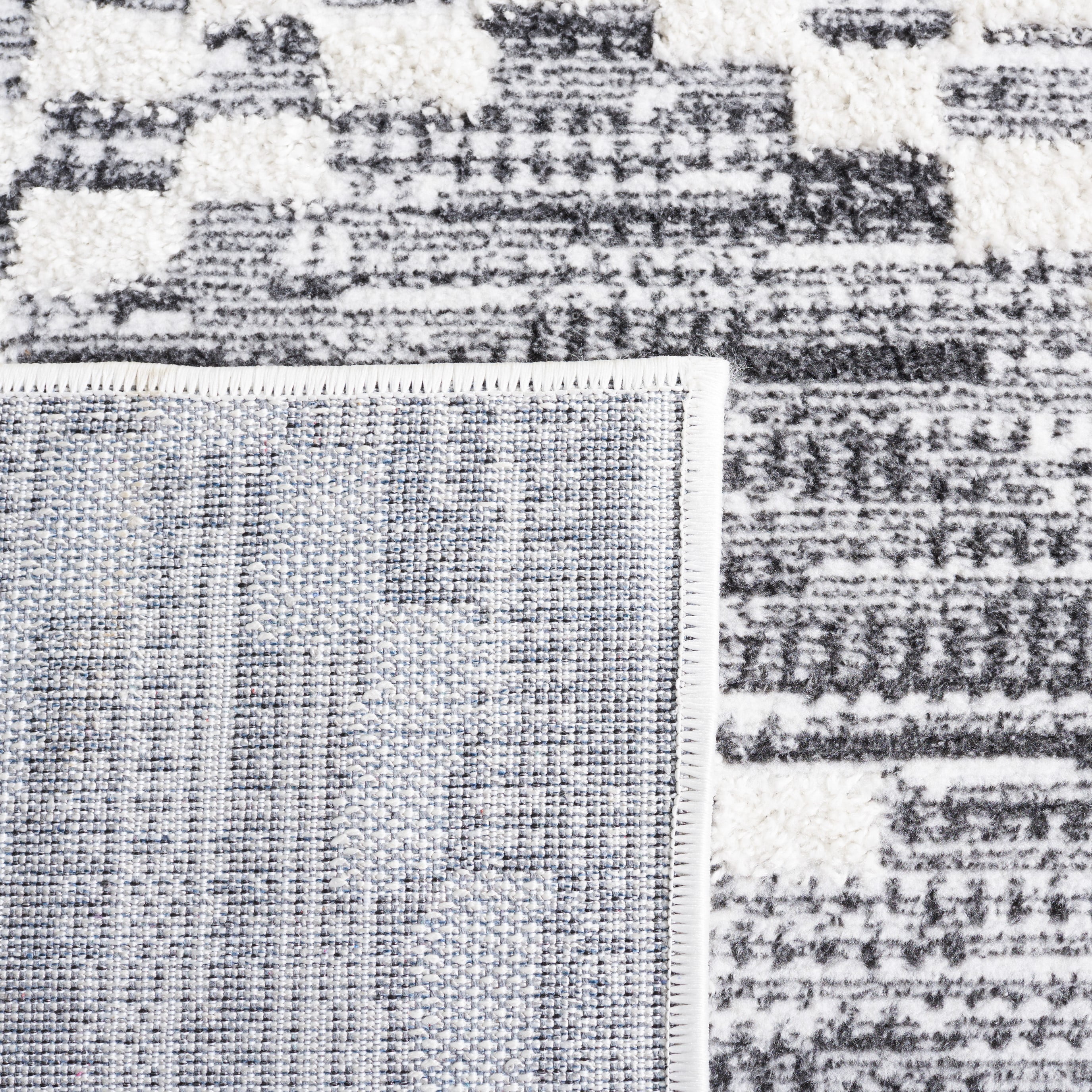 SAFAVIEH Alamo Burton Geometric Area Rug, Charcoal/Ivory, 8' x 10'