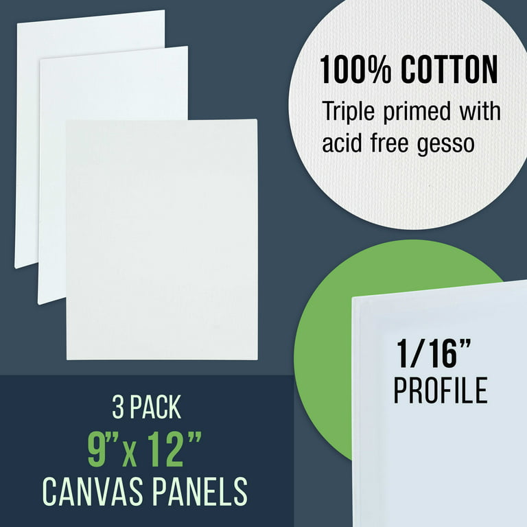 Blick Studio Cotton Canvas Panels - 8 x 10, Pkg of 5