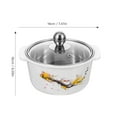 thumbnail image 5 of Single Hot Pot with Lid Pans Cooking Pot Braising Pan with Lid Stainless Steel Pots Serving Pots Individual Baby, 5 of 6