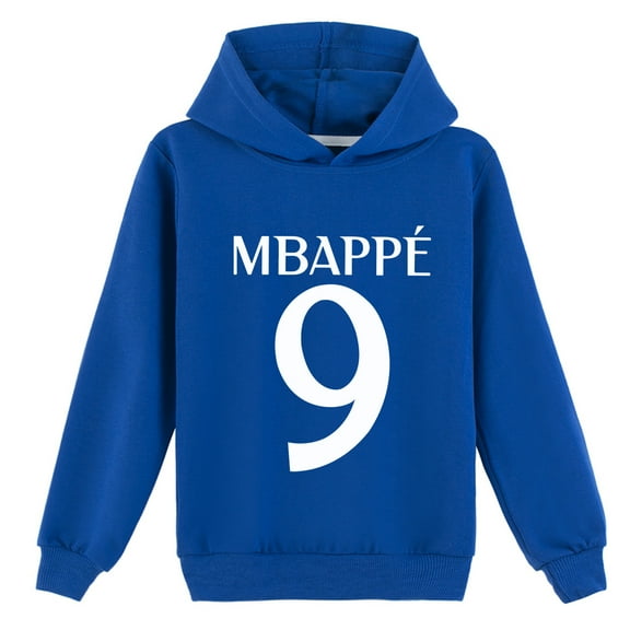 Children's Mbappé Cotton Pullover Hoodie Long Sleeve Tops Sweatshirt Hooded for Boys Girls Hoodies Clothing
