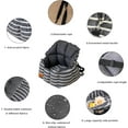 thumbnail image 3 of LinkRomat Washable Dog Car Seat with Storage Pockets, Clip-on Leash & Comfortable Cushion,Portable Travel Pet Car Seat for Dogs Under 25lbs, Black, 3 of 8