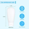 thumbnail image 3 of TSA Approved Travel Bottles Set for Toiletries Travel Size Containers Kit 4 Pack Portable Leak Proof Refillable Squeeze Cosmetic Airplane Essential Shampoo Hair Conditioner Body Lotion Bath Shower Gel, 3 of 10