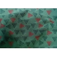 thumbnail image 4 of oneOone Cotton Silk Fabric Triangle Block Print Fabric BTY 42 Inch Wide, 4 of 4