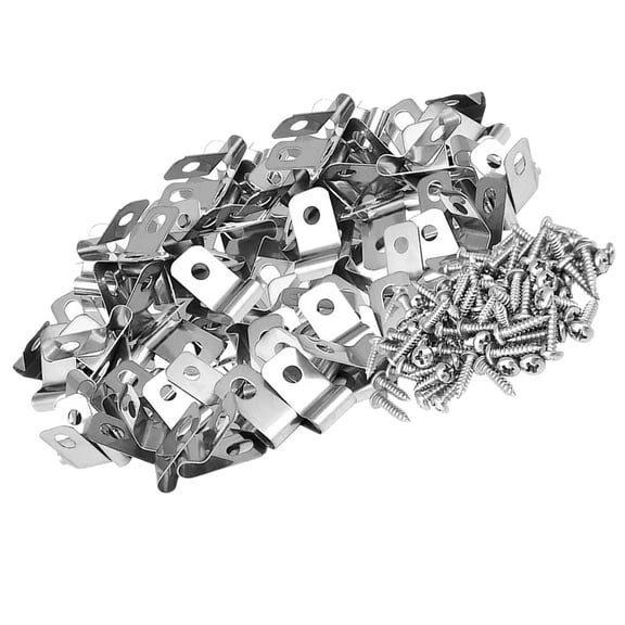 MOKKHNB 100 Sets Aluminum Fence Tightening Clips for Wire Fencing Farm Garden Hardware