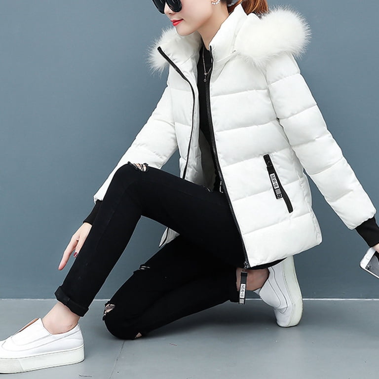 XYIJANI Women's 2024 Warm Parka Jacket Short Quilted Waterproof