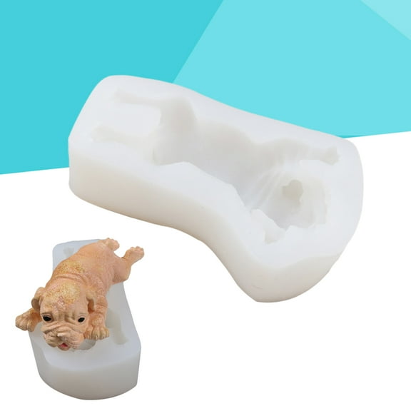 EXHUMKY 1Pcs Dog Shape Silicone Mold For Dessert Making And Cake Decorating