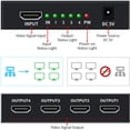 thumbnail image 3 of HDMI Splitter 1 in 4 Out, 1x4 HDMI Splitter Support 4K@60Hz Full HD 1080P & 3D, Compatible with Xbox PS3/4 Roku Blu-Ray Player, 3 of 11