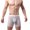 White, variant on GigrtiJin Men's Quilted Pouch Boxer Briefs Solid Color Mid Rise Seamless Supportive Breathable Mesh Underpants