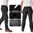 thumbnail image 4 of liyiyiyia Cargo Pants for Men Stretch Work Pants Water Resistant Utility Safety Pants Construction Work wear Trousers Black 36, 4 of 8