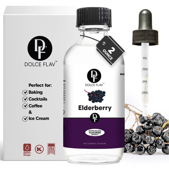 Dolce Flav - Elderberry Extract Water Soluble 2 oz