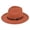 Red, variant on Women's British Jazz Hat Ladies Wide Brim Fedora with Chain Cowboy Style for Winter Fashion Beige One Size