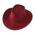 thumbnail image 4 of TTUHYWXI Cowboy Hats for Kids Boys Girls Western Cowgirl Hat Party Hats Toddler Cowboy Hats (2-6 Years, Wine), 4 of 4