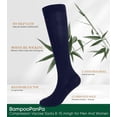 thumbnail image 2 of pares de calcetines de compresión de bambú circulación, 8-15 mmHg, el mejor calcetín atlético para mujeres y hombres, 2 of 3
