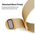 thumbnail image 3 of WorryFree Gadgets Banda magnética de malla metálica para Apple Watch 41/40/38 mm Banda de moda para mujeres y hombres con correa de cierre deportivo milanés para iWatch Series 9 8 7 SE 6 5 4 3 2 1 (41, 3 of 5