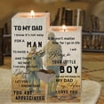 thumbnail image 2 of Leutsin Wooden Candlestick Gift For Father Heart-Shaped Handicraft Wooden, 2 of 6