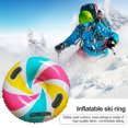 thumbnail image 3 of Meileang Ski Circle Thickened Base Shockproof Colorfast Inflatable Leakproof Wear-resistant Snowflake Print Cold-Resistant Heavy Duty Sledding Snow Tube, 3 of 8