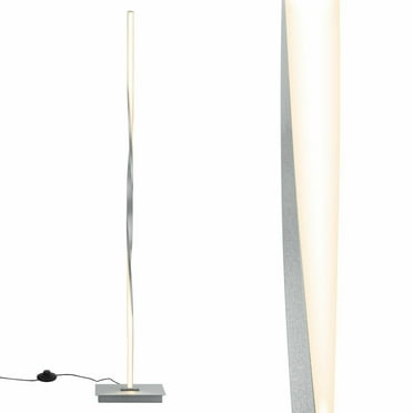 HomCom 48" Modern Free Standing Rectangle Floor Lamp With Linen Shade ...