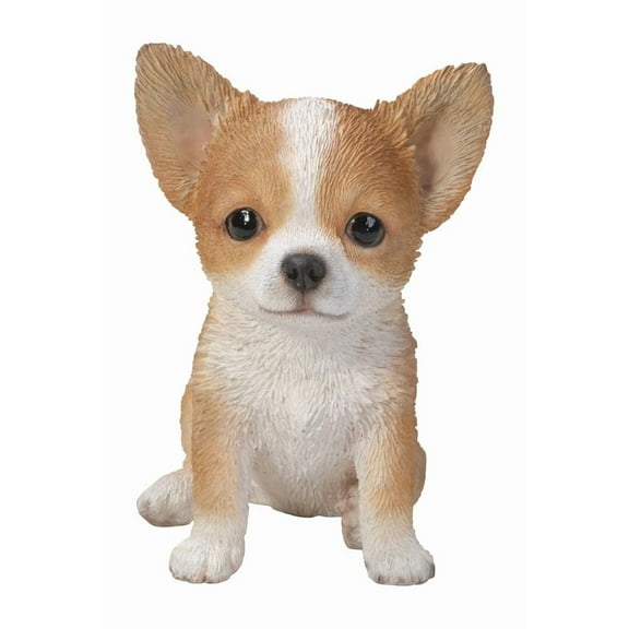 Hi-Line Gift Ltd Chihuahua Puppy Statue, Brown/White