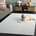 thumbnail image 3 of SAFAVIEH Slate Glenda Geometric Area Rug, Beige/Ivory, 5'3" x 7'6", 3 of 11