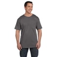 thumbnail image 1 of The Hanes 61 oz Beefy-T avec Poche Gris Fumée 2TG, 1 of 1