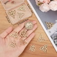 thumbnail image 4 of 12Pcs 4 Style Celtic Knot Charms Stainless Steel Chinese Pagan Heart Round with Trinity Knot Hollow Pendant Charms for DIY Necklace Bracelet Jewellery Making, 4 of 5