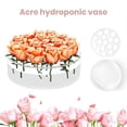thumbnail image 2 of Vase Rond en Acrylique Transparent Multi-Trous Décoration de Table de Mariage Centre de Table Floral Hydroponique Conteneur Transparent, 2 of 4
