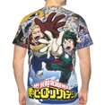 thumbnail image 2 of Mens My Hero Academia 3d Print T-Shirt Crewneck Short Sleeve Tee Shirt, 2 of 7