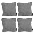 thumbnail image 1 of Cojin Decorativo Cuadrado Grande Set de 4 Manhattan Gris Oscuro, 1 of 4