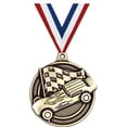 thumbnail image 1 of Pinewood Derby Medals, 2" Gold Diecast Pinewood Derby Medal Award 10 Pack, 1 of 1