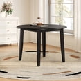 thumbnail image 2 of DRNANLIT Extendable Round Dining Table, Adjustable Folding Space-Saving Table for 2-4 People, Small Apartment Dining Table,Black, 2 of 9