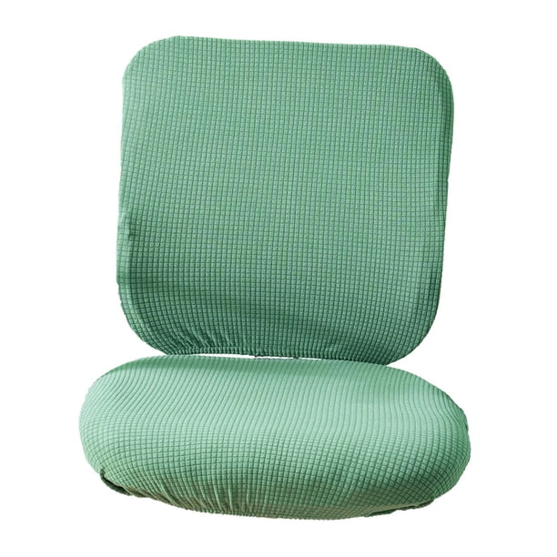 Funda elástica para silla de oficina, antipolvo, extraíble y giratoria Verde claro