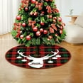 thumbnail image 5 of Fwttom 35.4 inches Christmas Tree Skirts, Holiday Elements Christmas Tree Decoration Skirts, Christmas Decorations Round Xmas Cover for Christmas Tree Winter Home Holiday, 5 of 6