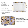thumbnail image 2 of Ryvnso Artistic Daisy Flower Storage Basket Large Bin Foldable Boxes Toys Organizer 14.2x10.2x8.3in 2 PCs, 2 of 8
