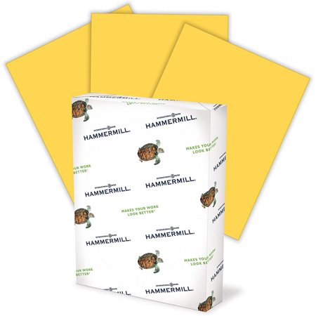 Hammermill, 103168, Colors Print Paper, 20lb, 8.5 x 11, Goldenrod, 500/Ream, Sold As 1 Ream