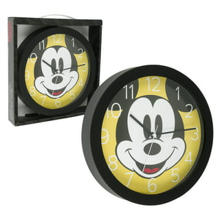 Mickey Mouse Wall Clock - Disney Room Decor Bundle for Kids, Adults with 10 Mickey and Friends Wall Clock Plus Bookmark and More | Mickey Mouse