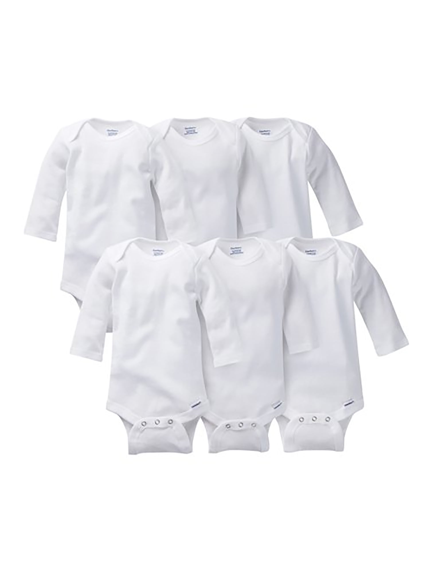 Essentials Unisex-Baby 6-Pack Lap-Shoulder Tee T-Shirt Set