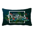 thumbnail image 1 of ABPHQTO Navidad Año Nuevo Ramas de abeto Muérdago Letras Funda de almohada Funda de almohada Protector de almohada Cama 50x75 cm, 1 of 1